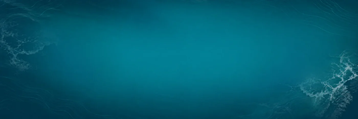 Abstract teal ocean water background with wave textures and flowing line details for NauTico marine boating equipment branding